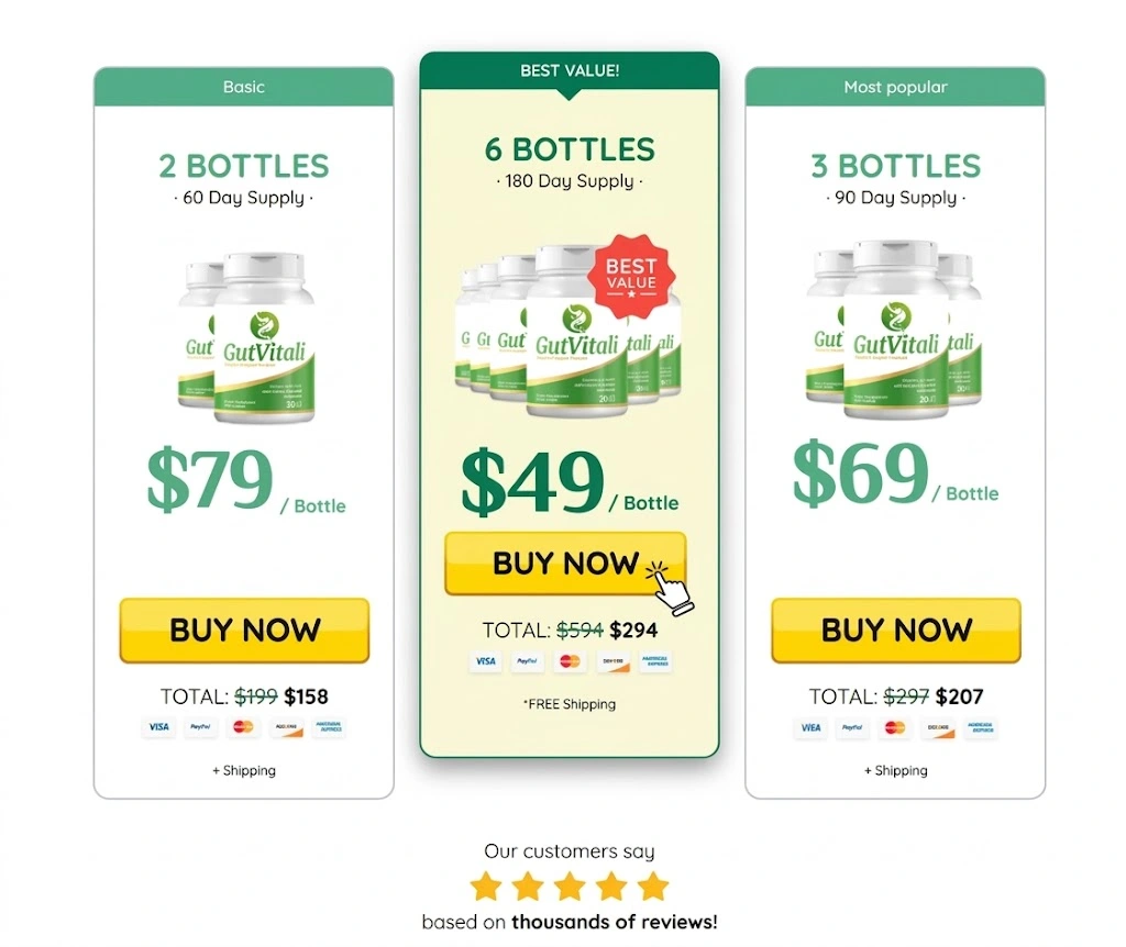 GutVitali 6 bottles